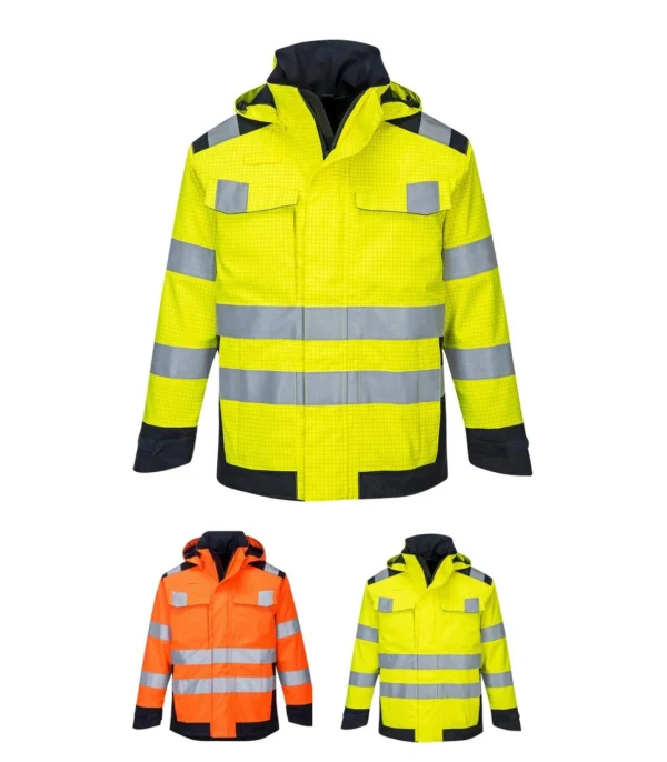 MV70 Portwest Modaflame Rain Multi Norm Arc Jacket